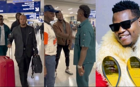 Bruce Melodie  muri America yakiranywe urugwiro anacungirwa umutekano bidasanzwe!