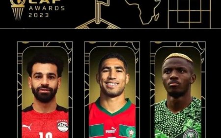 CAF yatangaje abakinnyi batatu bazakurwamo umwiza muri Afurika 2023