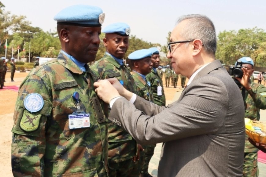 Sudani y’Epfo: Ingabo z’u Rwanda ziri mu butumwa zambitswe imidari y’ishimwe