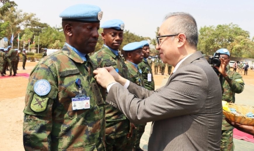 Sudani y’Epfo: Ingabo z’u Rwanda ziri mu butumwa zambitswe imidari y’ishimwe