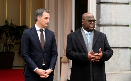 Tshisekedi wari wagiye mu Bubiligi gusabira u Rwanda ibihano yatashye amaramasa