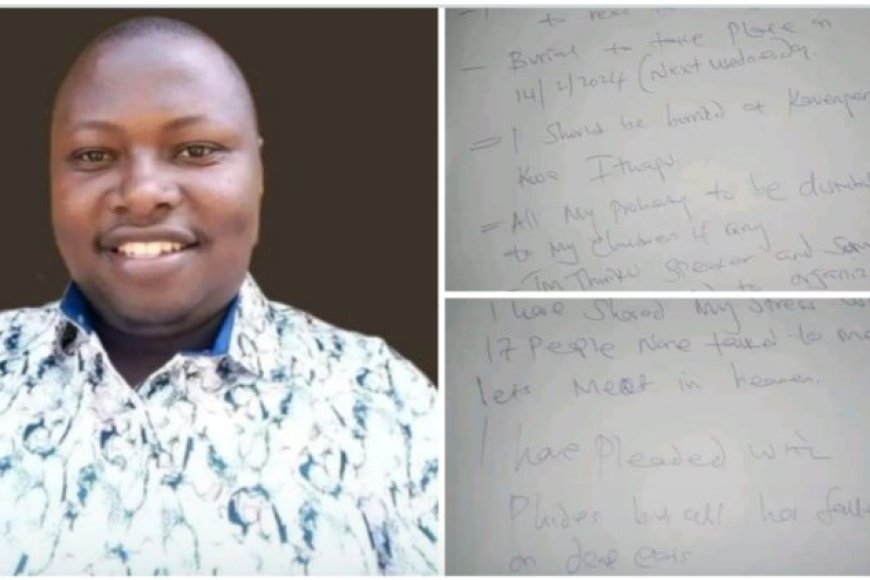 Inkuru ibabaje! Umwarimu yiyahuye nyuma yuko umukobwa amubenze gusa asiga yanditse urwandiko asaba ko yazashyingurwa kuri Saint Valentine