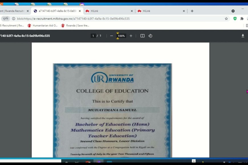 Itangazo rya Mifotra Rigenewe abantu bose bagorwa no gusaba akazi mu Rwanda