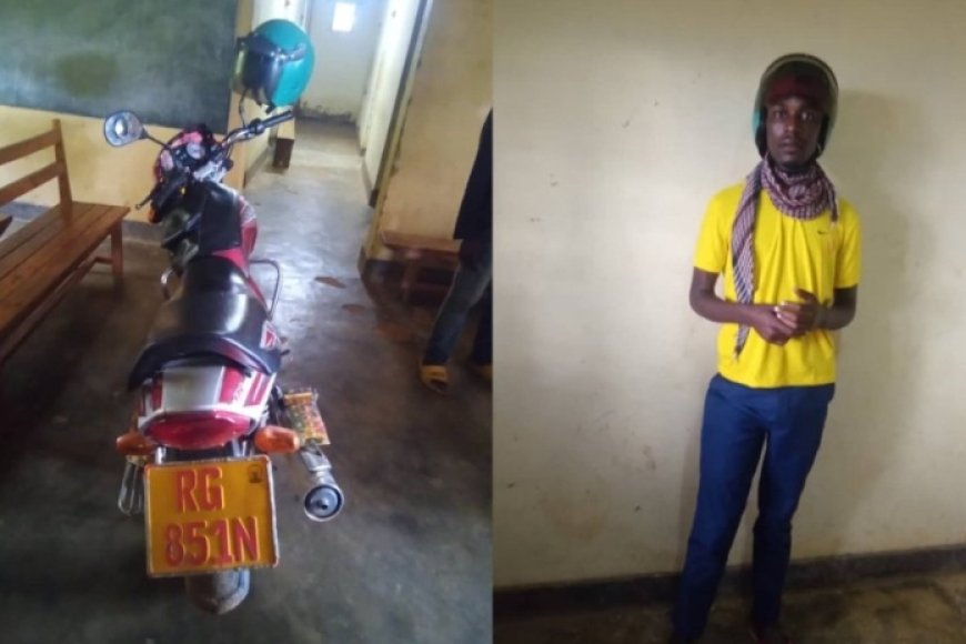 Nyamasheke:  Yakoreshaga uburyo budasanzwe mu kwiba Moto, none afashwe amaze kwiba eshatu