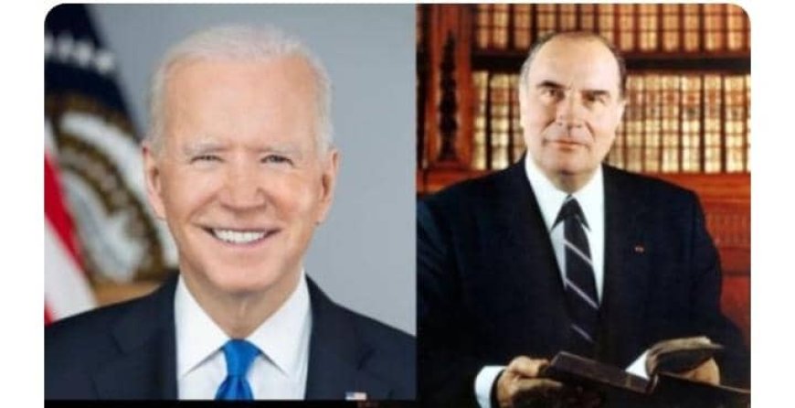 Biden ’yavuze ko aherutse guhura na François Mitterrand’ umaze imyaka 28 yarapfuye