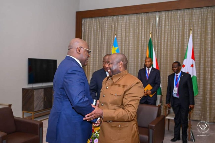 Tshisekedi, Ramaphosa na Ndayishimiye baganiriye ibintu bikomeye harimo no guhangana na M23