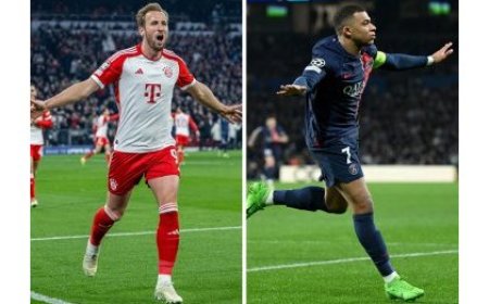 UEFA Champions League: Mbappé na Kane bagejeje PSG na Bayern Munich muri ¼