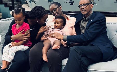 Perezida Kagame yahishuye ubusobanuro bw’amazina yise abuzukuru be babiri