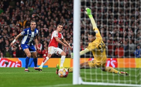 Football: UEFA Champions League: Arsenal yageze muri 1/4 bigoranye, FC Barcelone ihatambukana umucyo (Amafoto)