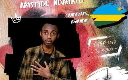 Umusizi Aristide Ndahayo ugiye kwitabira iserukiramuco rikomeye muri Gabon yahaye ubutumwa bukomeye abasizi bagenzi be