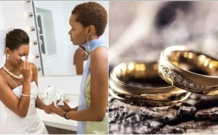 Umugeni ari mu marira n’agahinda yatewe no kuba urusengero rwahagaritse ubukwe bwe bitunguranye