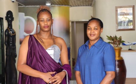 Umunyamakuru Anita Pendo yahawe ikaze na Ambasaderi w'u Rwanda muri Ghana