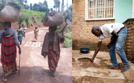 Uburinganire: Hagaragajwe abamara igihe kinini mu mirimo idahemberwa hagati y’abagore n’abagabo mu Rwanda