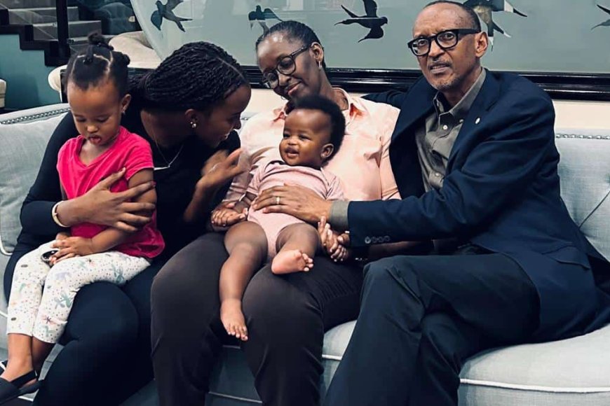 Perezida Kagame yahishuye ubusobanuro bw’amazina yise abuzukuru be babiri