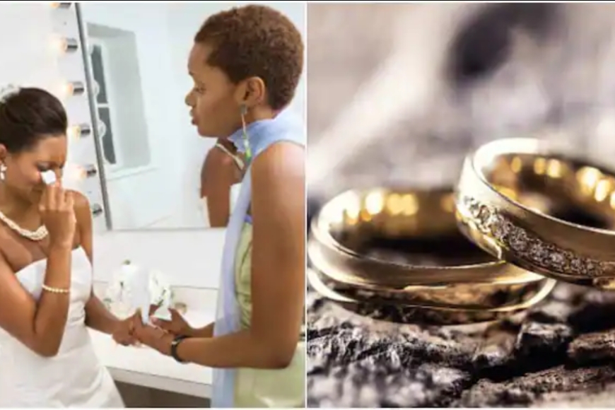 Umugeni ari mu marira n’agahinda yatewe no kuba urusengero rwahagaritse ubukwe bwe bitunguranye