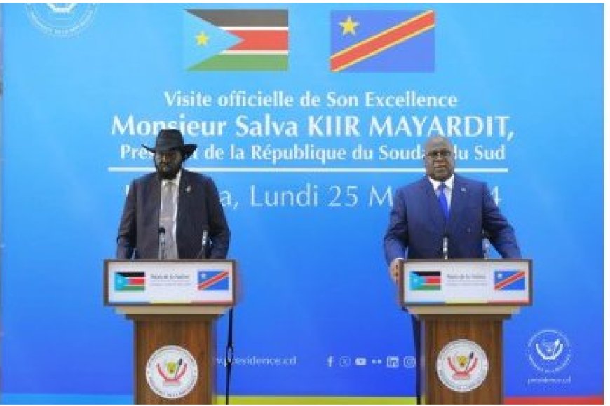 Perezida Salva Kiir na Tshisekedi bahaye umurongo ikibazo cy'u Rwanda na Repubulika Iharanira Demokarasi ya Congo