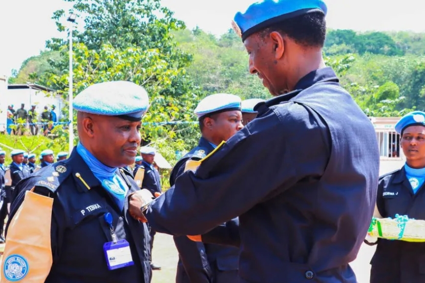 U Rwanda: Abapolisi b’u Rwanda 320 bari mu butumwa muri Centrafrique bakorewe igikorwa cyo kubashimira