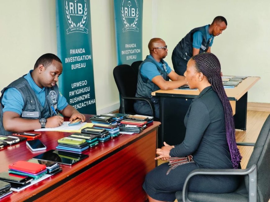 Urwego rw’Igihugu rw’Ubugenzacyaha, RIB, rwashyikirije abaturage telefone 160 zari zaribwe