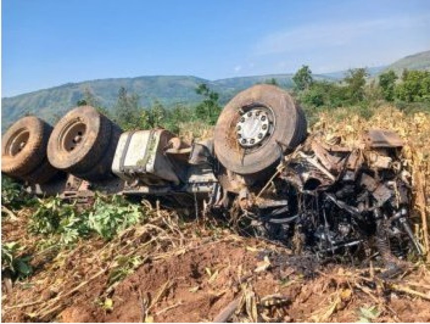 Kirehe: Ikamyo yagonze moto mu buryo bukomeye umwe ahasiga ubuzima