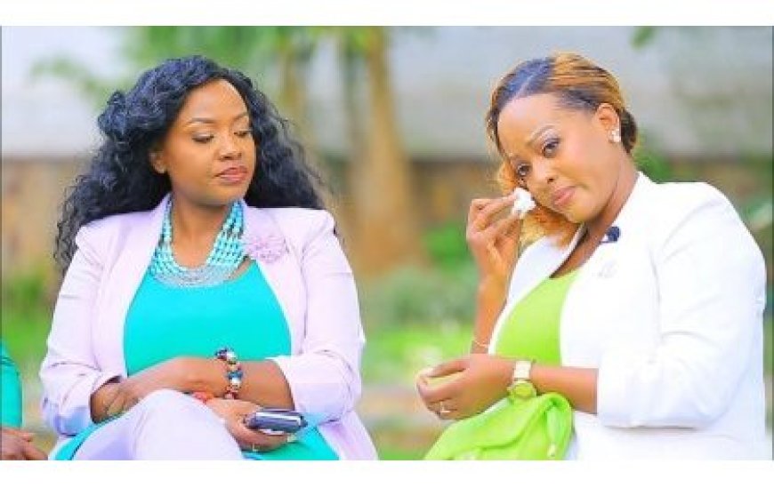 Imyidagaduro: Aline Gahongayire yasutse amarira yibutse ibihe yagiranye na Tonzi ubwo yari agiye kwibaruka