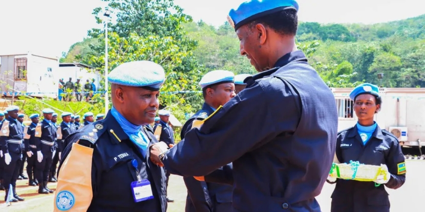 U Rwanda: Abapolisi b’u Rwanda 320 bari mu butumwa muri Centrafrique bakorewe igikorwa cyo kubashimira