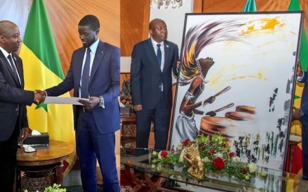 Perezida Kagame yoherereje Perezida mushya wa Senegal Bassirou Diomaye impano n’ubutumwa bwihariye-REBA AMAFOTO