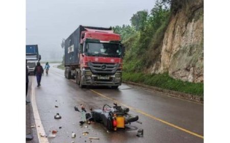 Gicumbi: Habaye Impanuka y’ikamyo yahitanye umumotari