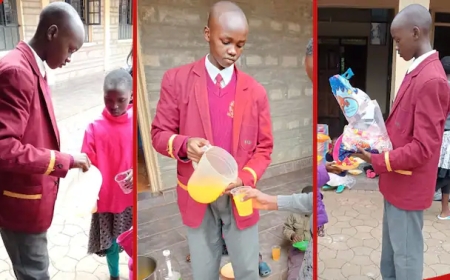 Mubuzima uzagire neza wigendere! Umwana w'umunyeshuri arikwitwa intwari nyuma yuko yafashe amafaranga yo kurya ku ishuri iwabo bamuhaye ayagaburiramo abana bo ku muhanda