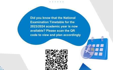 The National Examination Timetable for the 2023/2024 academic year is  available