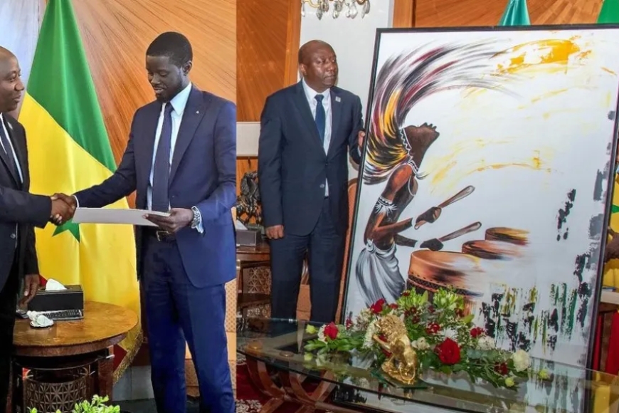 Perezida Kagame yoherereje Perezida mushya wa Senegal Bassirou Diomaye impano n’ubutumwa bwihariye-REBA AMAFOTO