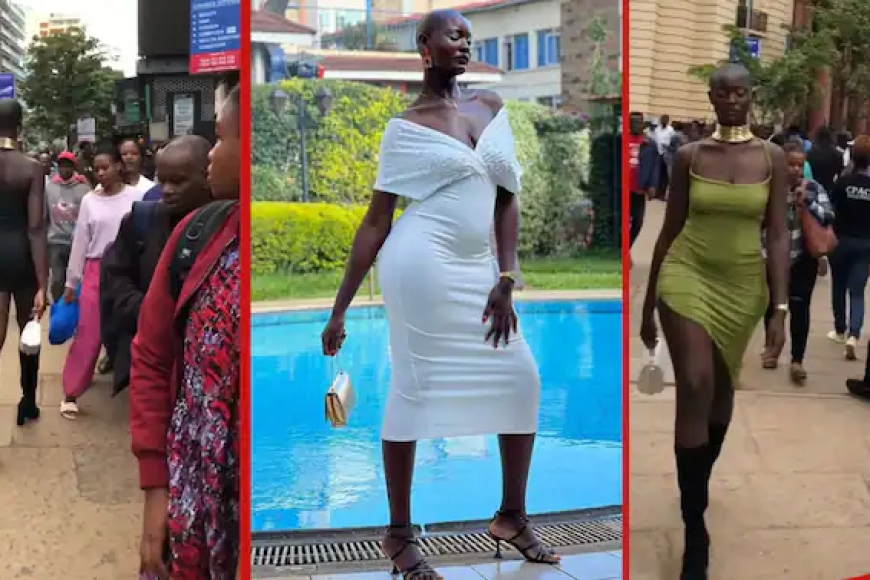 Kenya: Umukobwa w’uburanga  n’uburebure budasazwe umurika imideri Lupita Nyakisumo yarangaje abagabo n'abasore