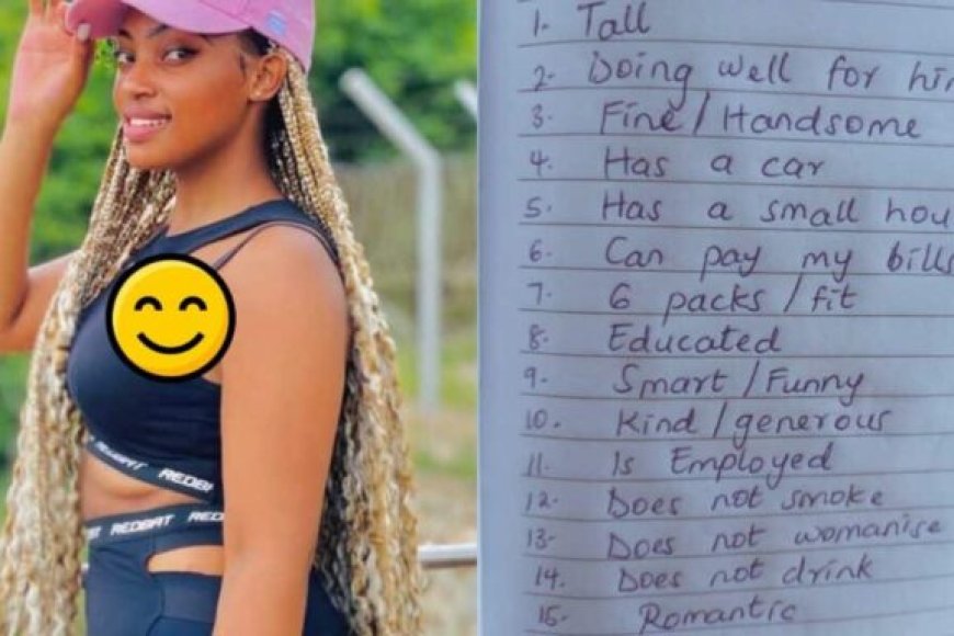 Akomeje gutuma benshi bacika ururondogoro! Umukobwa yakoze urutonde rw’ibintu 15 yifuza k’umusore wifuza ko bakundana[AMAFOTO]