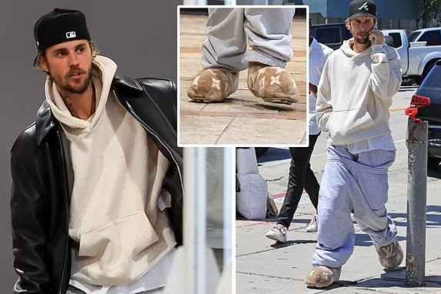 Nyuma y'iminsi myinshi atagaragara Justin Bieber yatunguranye ku karubanda yambaye inkweto zidasanzwe zigura arenga miliyoni 4 [AMAFOTO]