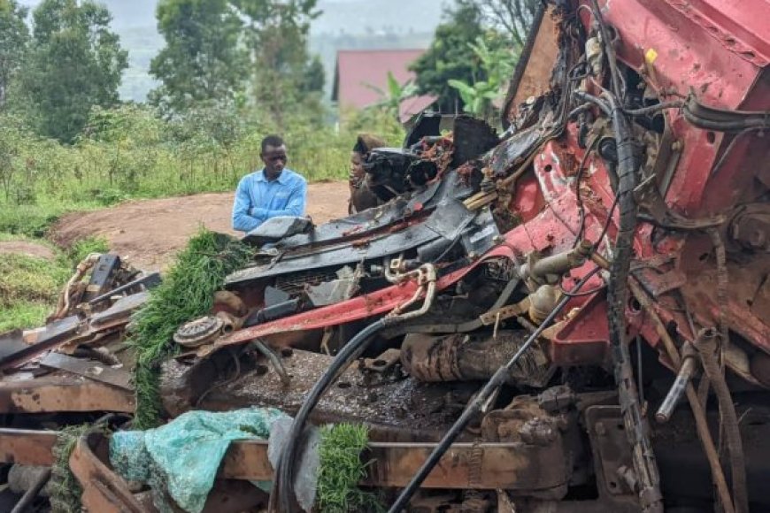 Nyanza: Habaye impanuka iteye ubwoba y’ikamyo yo mu bwoko bwa Howo, yahitanye abanyerondo babiri na shoferi wari uyitwaye,inakomeretsa tandiboyi wayo n’umunyerondo umwe