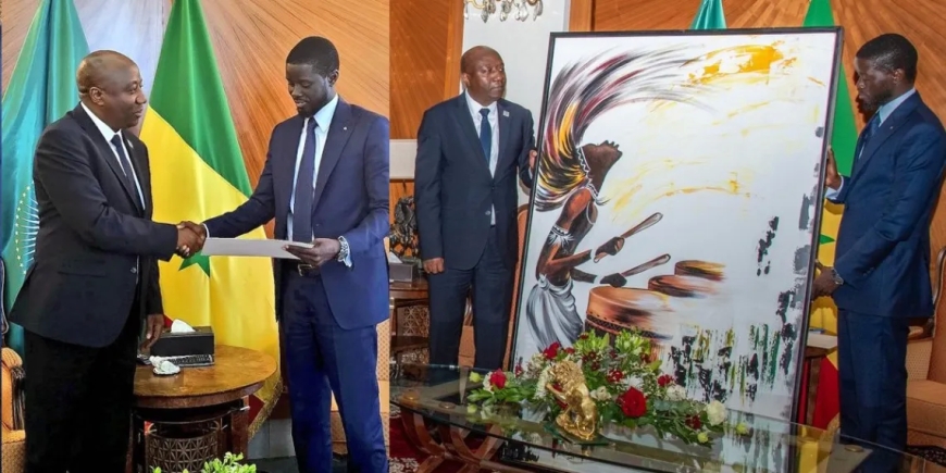 Perezida Kagame yoherereje Perezida mushya wa Senegal Bassirou Diomaye impano n’ubutumwa bwihariye-REBA AMAFOTO