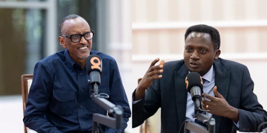 Umunyamakuru Oswald yavuze akamuri ku mutima nyuma yo kuganira na Perezida Kagame kuri Radio