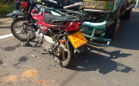 Nyamasheke: Habereye Impanuka ikomeye cyane yahitanye umumotari uwo yari ahetse nawe habuzeho gato