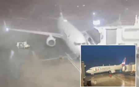 Umuyaga mwinshi cyane udasanzwe watwaye indege yari iparitse ku kibuga cy’indege