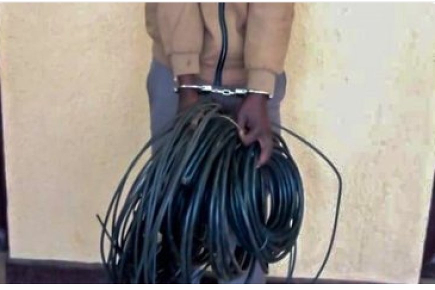 Polisi yataye muri yombi umugabo ukekwaho kwiba insinga z’amashanyarazi