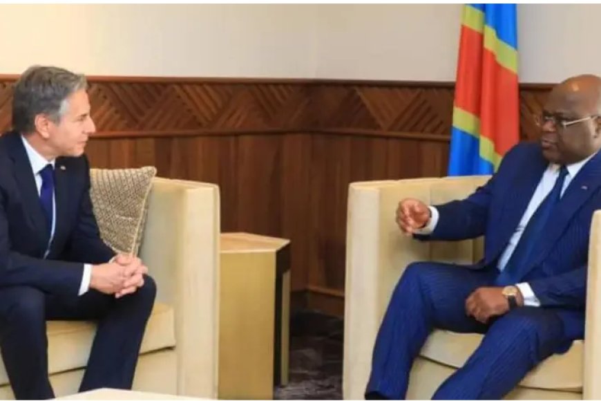 DRC: Minisitiri Blinken w’ Amerika Yagiranye Ibiganiro na Perezida Tshisekedi Kuri Telefone