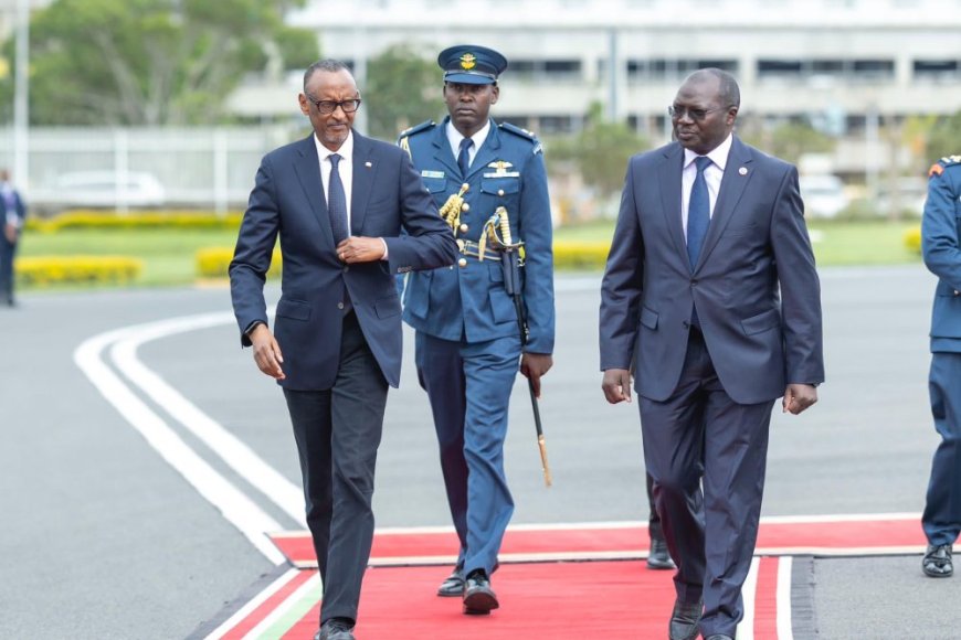 Perezida Kagame yageze i Nairobi ahagiye kubera ibiganiro bitandukanye