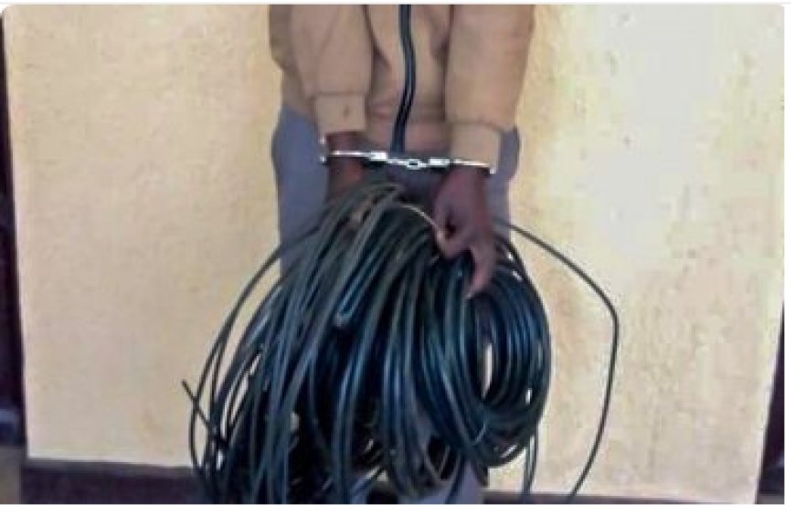 Polisi yataye muri yombi umugabo ukekwaho kwiba insinga z’amashanyarazi