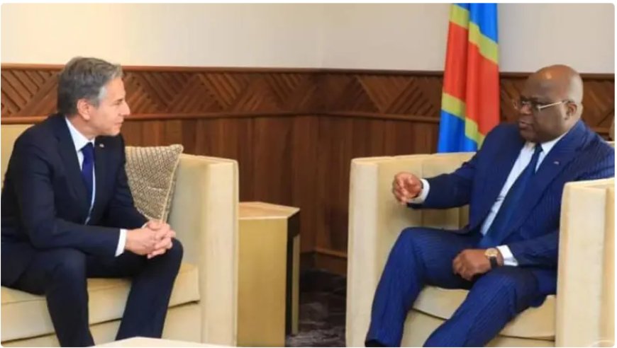 DRC: Minisitiri Blinken w’ Amerika Yagiranye Ibiganiro na Perezida Tshisekedi Kuri Telefone