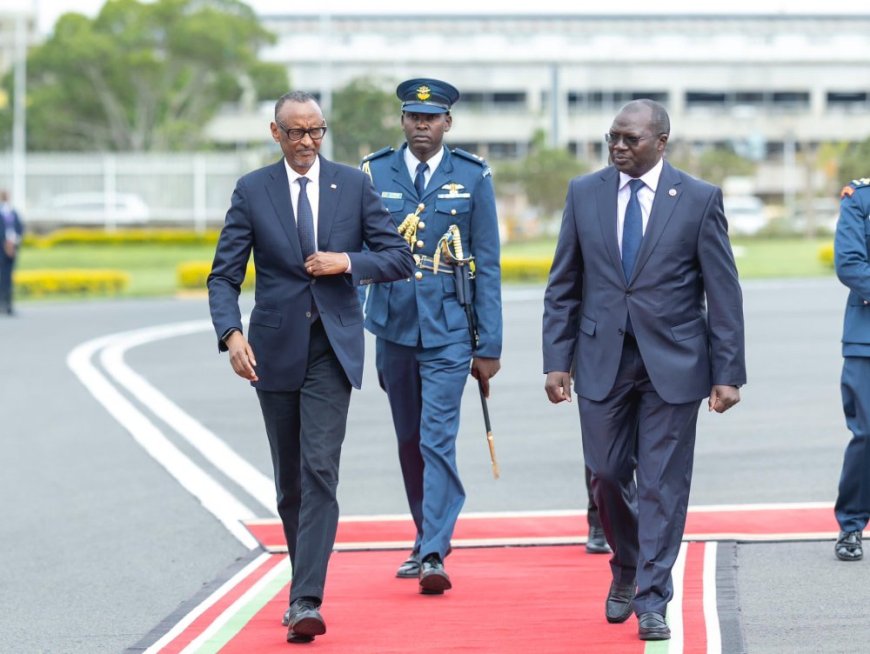 Perezida Kagame yageze i Nairobi ahagiye kubera ibiganiro bitandukanye
