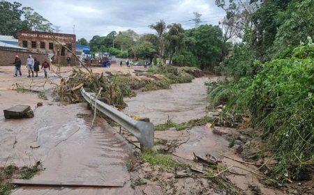 Afurika y’Epfo: Hatangajwe umubare w’abahitanywe n’imyuzure yari ifite ubukana