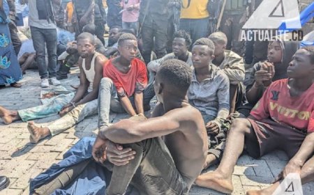 Umuyobozi w’umujyi wa Goma, yerekanye itsinda ry’urubyiruko ryatawe muri yombi rishinjwa imikoranire na M23