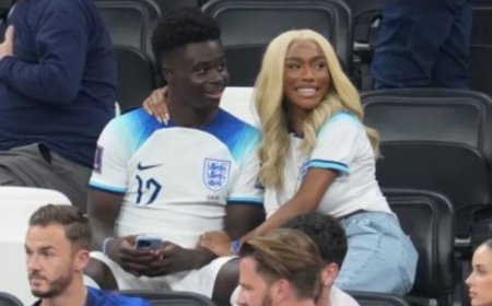 Ihere ijisho Amafoto agaragaza Uburanga buhebuje bw’umukunzi wa Saka yigondeye bwatumye benshi bacika ururondogoro