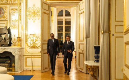 Dore ibiganiro bikomeye byabaye hagati ya Perezida Kagame na Perezida w’Ubufaransa