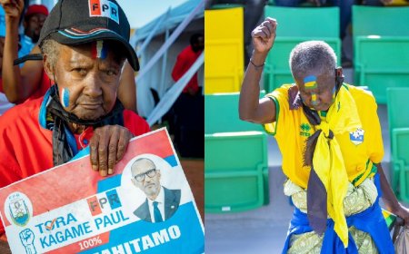 Umukecuru Mukanemeye Madeleine uzwi nka Maman Mukura yayiraye ku ibaba agiye kureba Umukandida wa FPR-Inkotanyi, Paul Kagame (AMAFOTO)