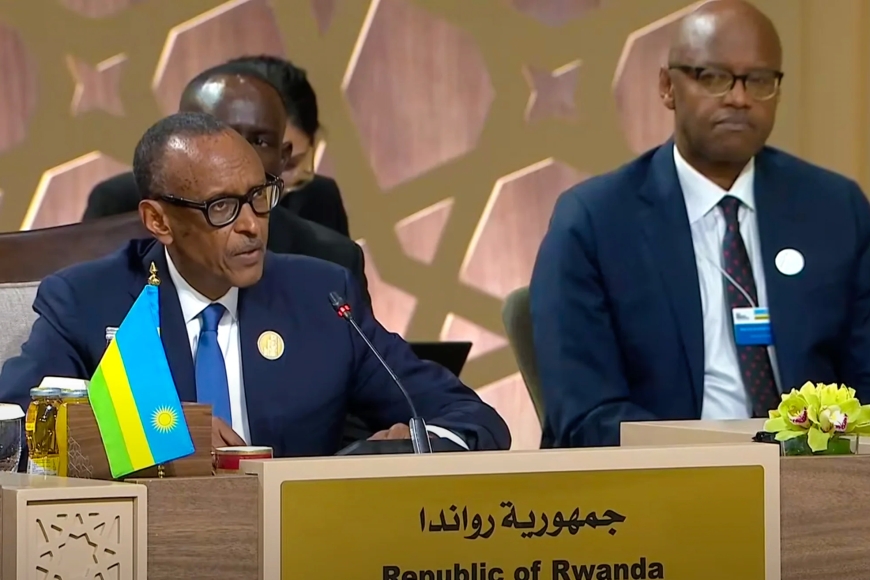 Perezida Kagame yitabiriye Inama Mpuzamahanga yiga ku kibazo cya Gaza